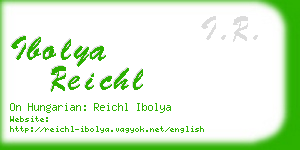 ibolya reichl business card
